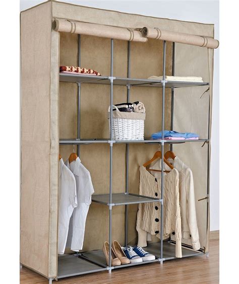 Results for double modular metal framed fabric wardrobe 